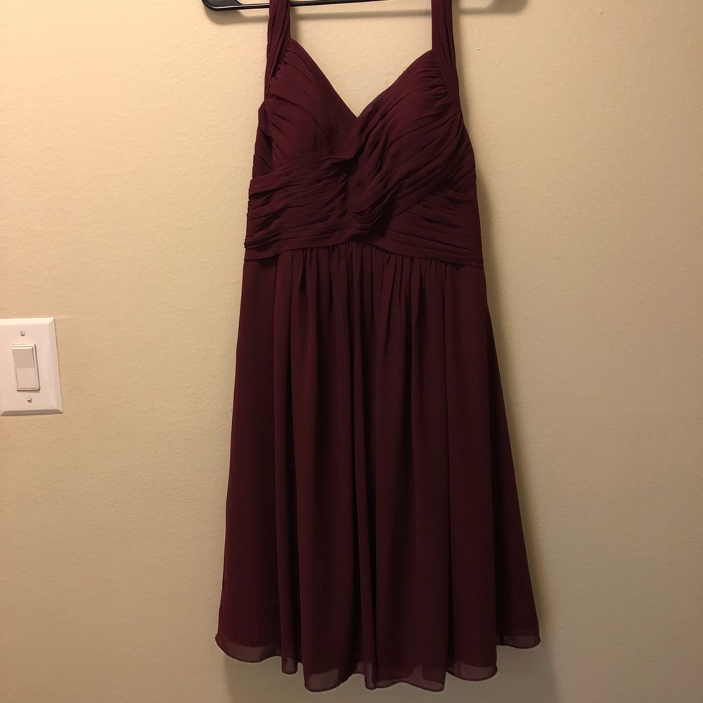 Maroon Bridesmaid Dress